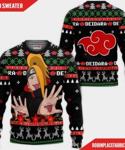 Akatsuki Deidara Ugly Christmas Sweater Custom Naruto Anime Xmas Gifts Akatsuki Deidara Ugly Christmas Sweater Custom Naruto Anime Xmas Gifts