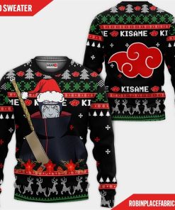 Akatsuki Kisame Ugly Christmas Sweater Custom Naruto Anime Xmas Gifts