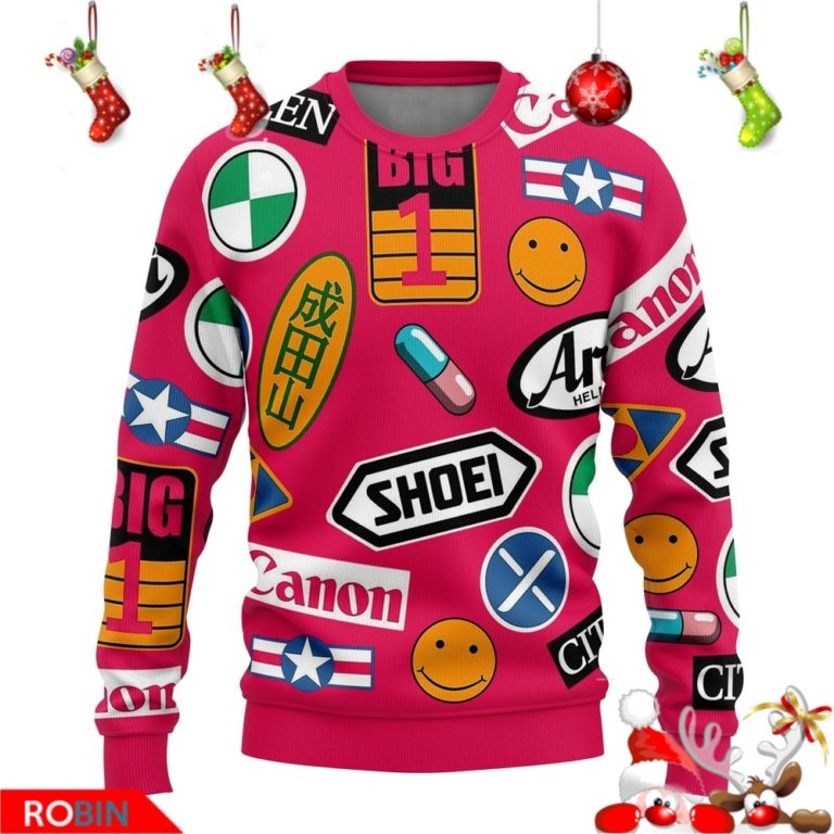 Akira Bike Stickers Ugly Christmas Sweater