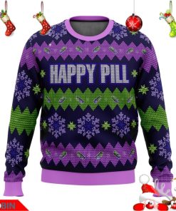 Akira Kaneda Happy Pill Ugly Christmas Sweater Akira Kaneda Happy Pill Ugly Christmas Sweater