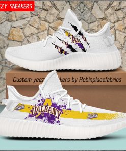 Albany Great Danes Yeezy Boost White Sneakers Albany Great Danes Yeezy Boost White Sneakers