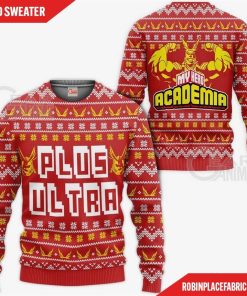 All Might Plus Ultra Ugly Christmas Sweater My Hero Academia Anime Xmas Gift