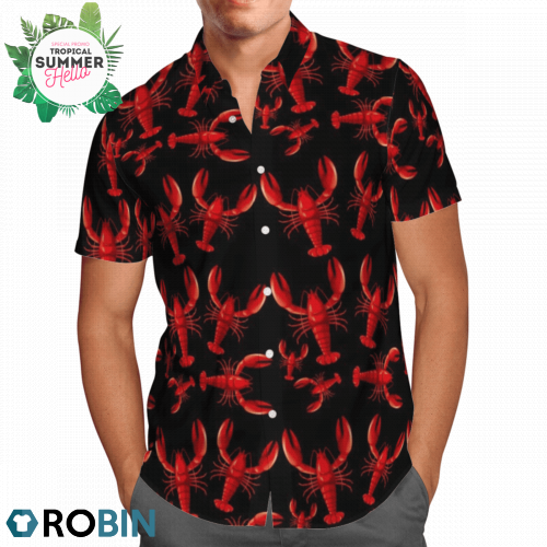 Amazing Lobster Hawaiian Shirts, Casual Button Down Short Sleeve Shirt ...
