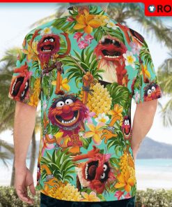 Animal Muppet Aloha Shirt, Casual Button Down Shirt