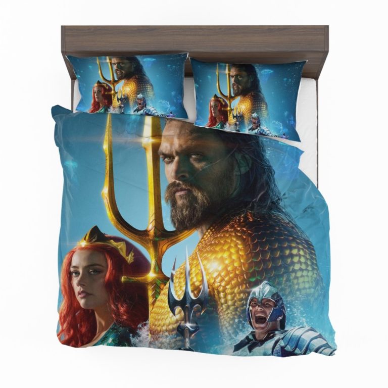 Aquaman Movie Amber Heard Jason Momoa Mera DC Comics Bedding Set