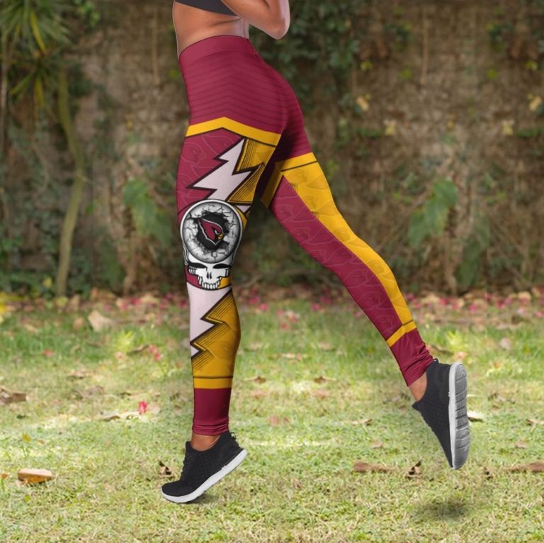 Arizona Cardinals Grateful Dead High Waist Leggings