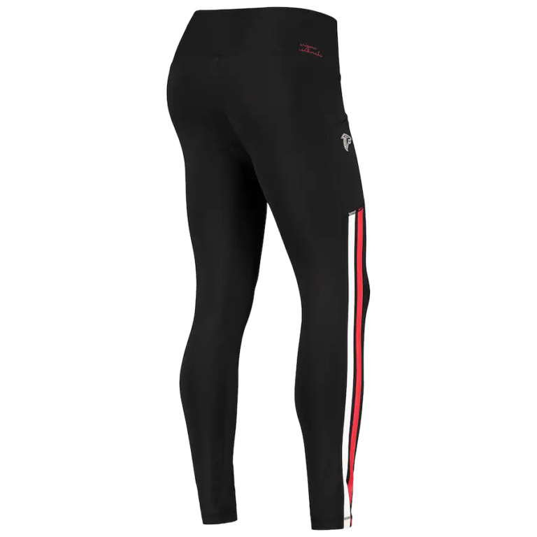 Atlanta Falcons Football High Waisted Black Leggings