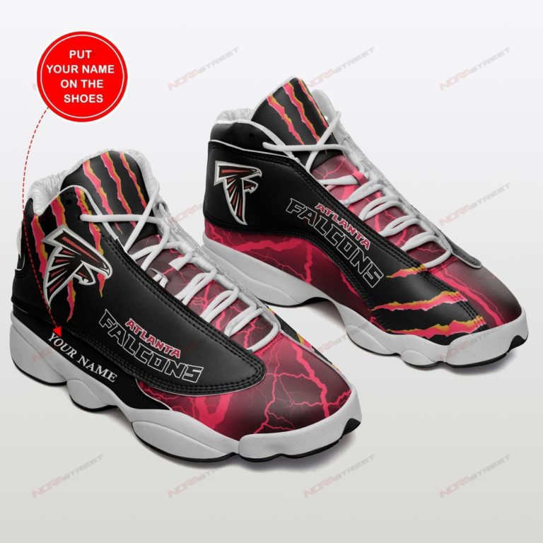 Atlanta Falcons Personalized Football Air JD13 Shoes