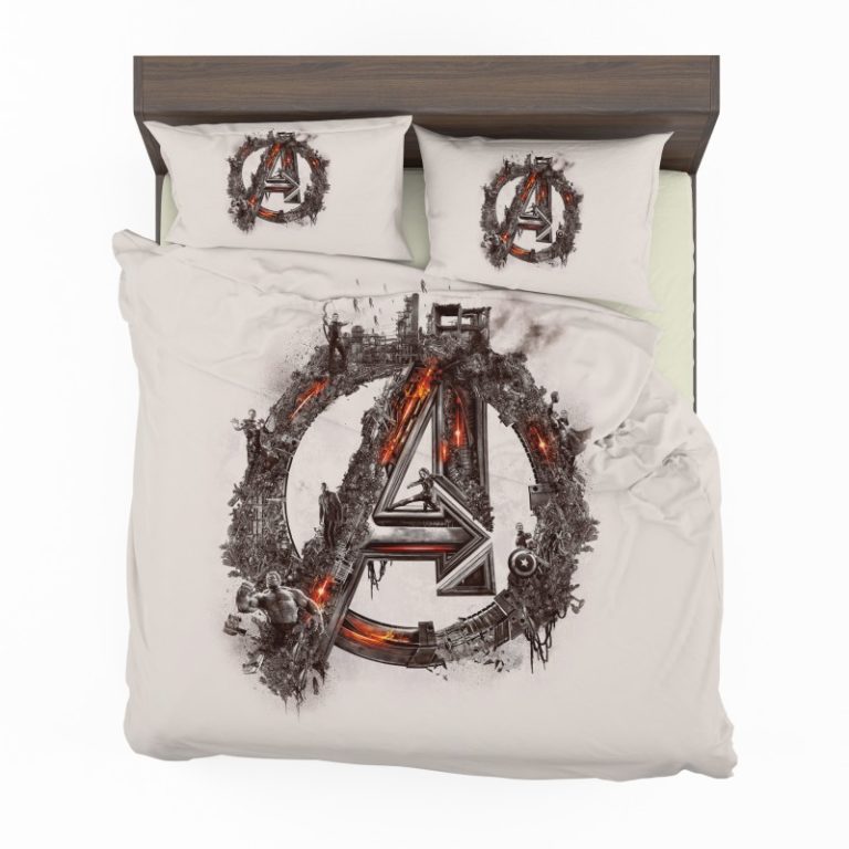 Avengers Logo Print Duvet cover and Pillow Case