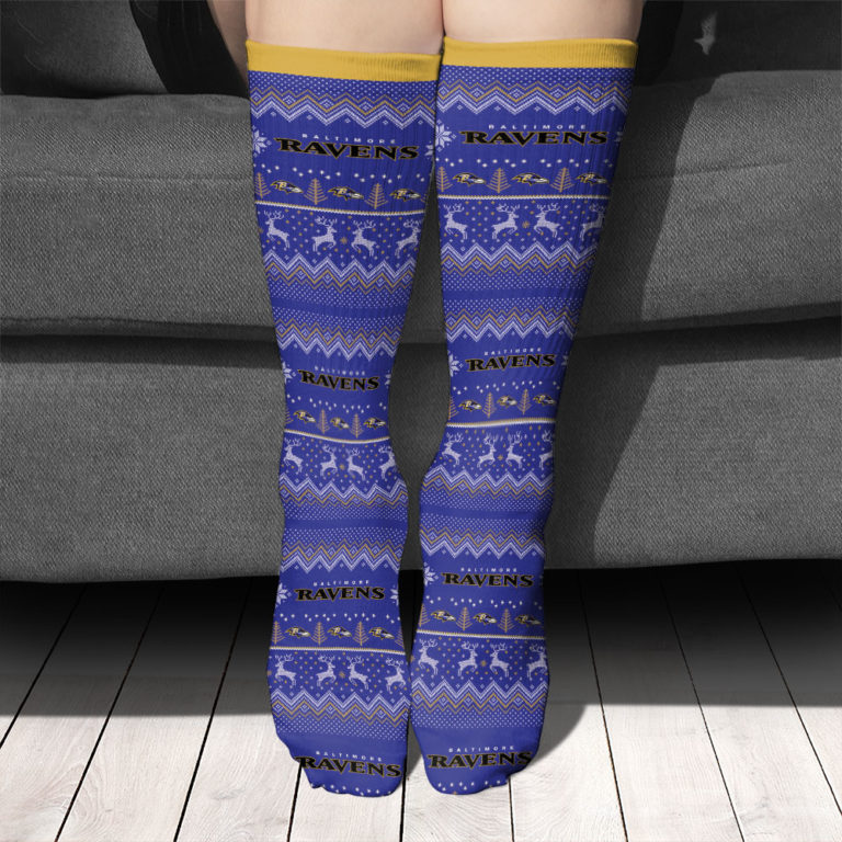 Baltimore Ravens Football Socks