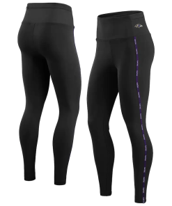 Baltimore Ravens High Waisted Black Leggings Baltimore Ravens High Waisted Black Leggings