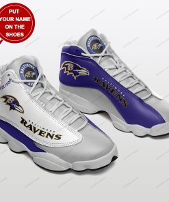 Baltimore Ravens Personalized Football Air JD13 Sneakers