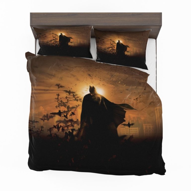 Batman Begins Movie Bruce Wayne Bedding Set (Duvet cover and Pillow Case)