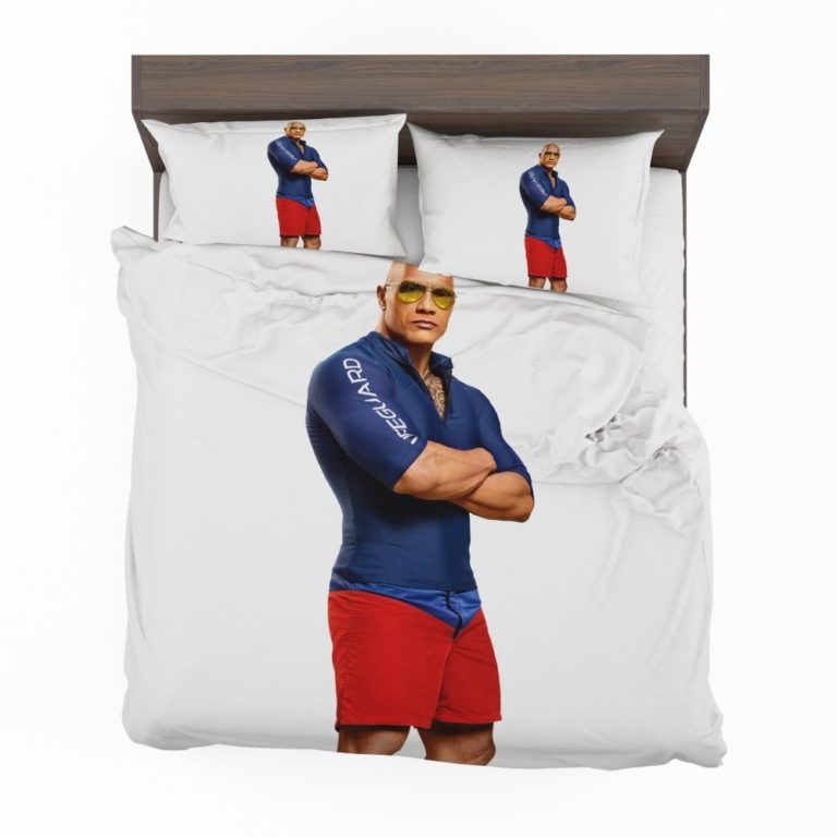 Baywatch Movie Actor Baywatch Dwayne Johnson Man Muscle Bedding Set