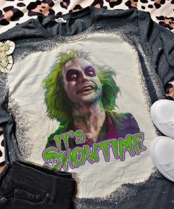 Beetlejuice It’s Showtime Halloween Bleached T-Shirt