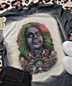 Beetlejuice Skull Bleached T-Shirt