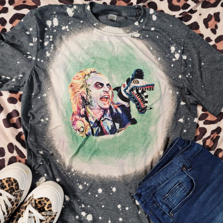 BeetleJuice Snake Bleached T-Shirt