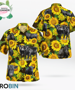 Black Angus Cattle Loves Hawaiian Shirts, Haiwaii Shirt