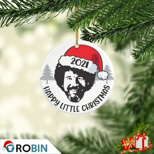 BOB ROSS Happy Little CHRISTMAS 2021 Ornament RobinPlaceFabrics