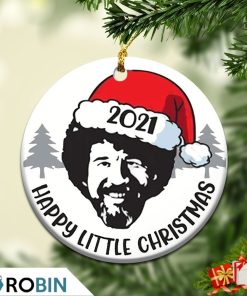 BOB ROSS Happy Little CHRISTMAS 2021 Ornament