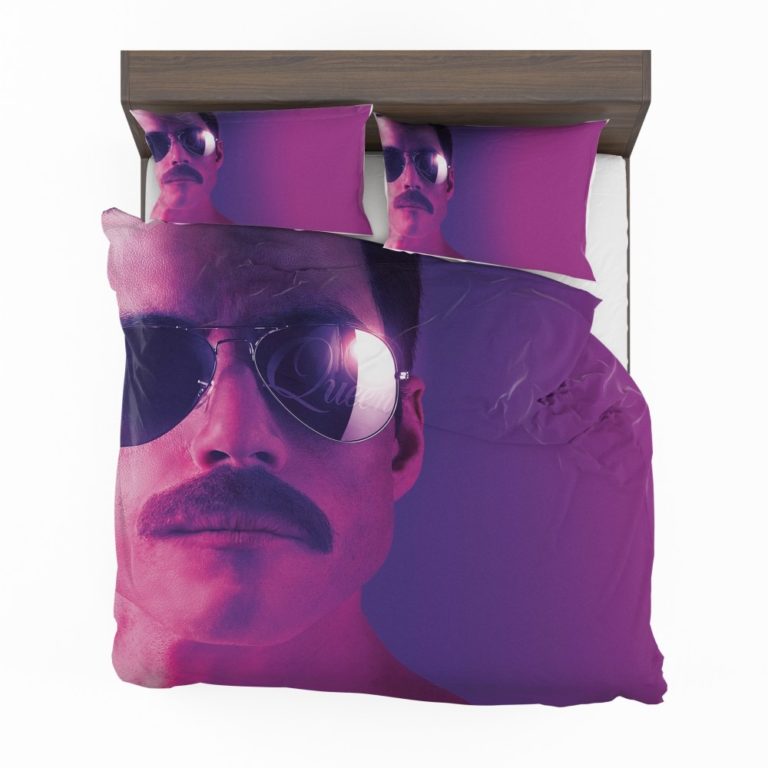 Bohemian Rhapsody Movie Freddie Mercury Queen Rami Malek Duvet cover and Pillow Case
