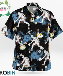 Bowling Hawaiian Shirts, Casual Button Down Short Sleeve Shirt