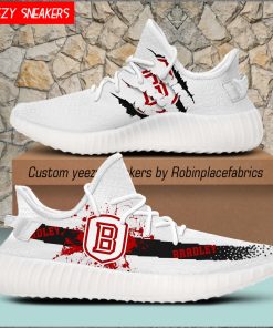 Bradley Braves Yeezy Boost White Sneakers Bradley Braves Yeezy Boost White Sneakers