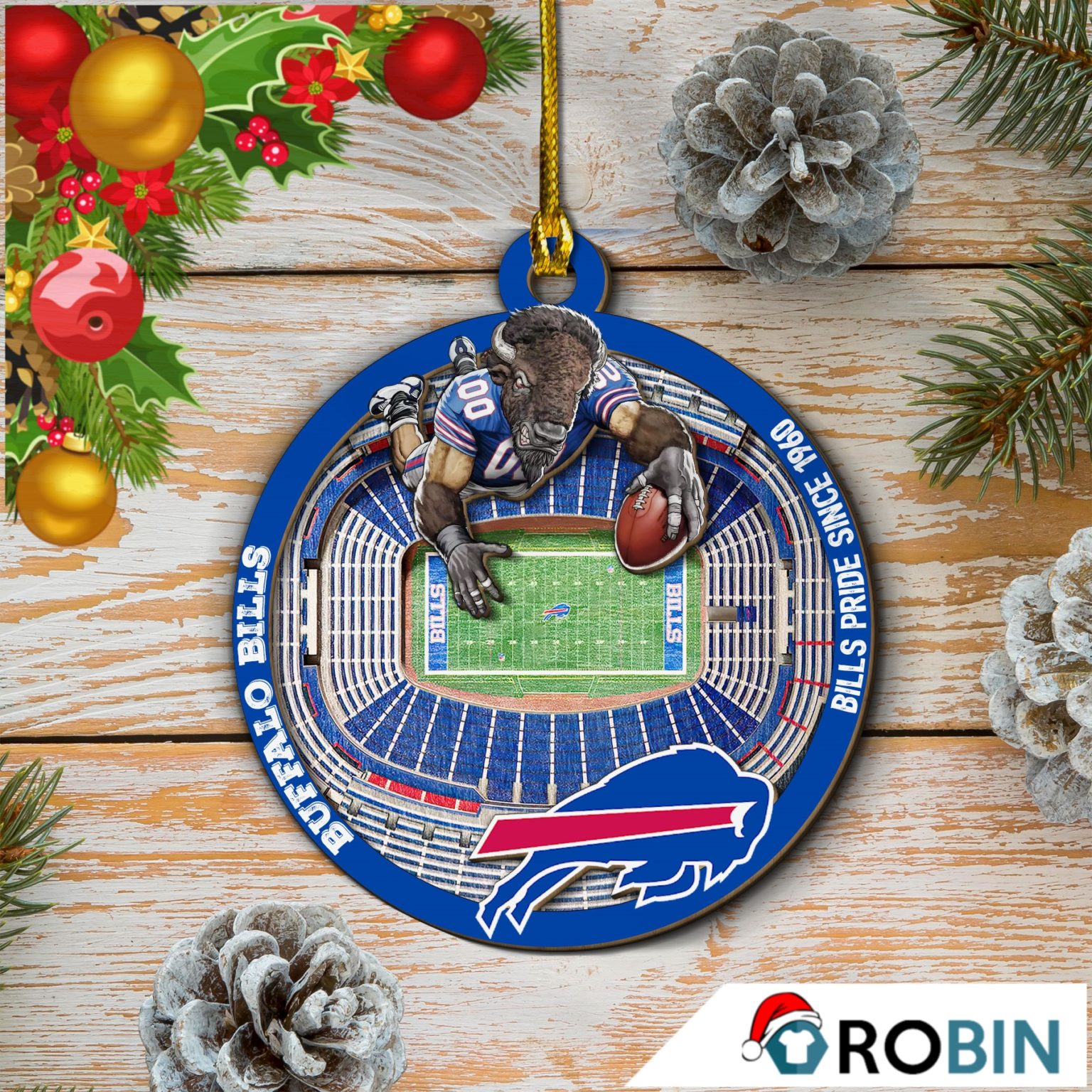 Buffalo Bills Christmas Ornaments