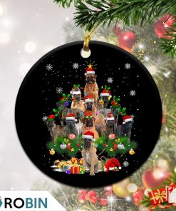 Bullmastiff Christmas Tree Lights Christmas Ornament