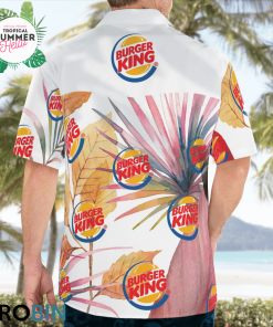 Burger King Hawaiian Shirt, Casual Button Down Short Sleeve Shirt