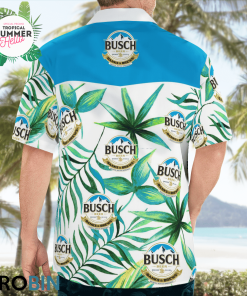 Busch Beer Hawaiian Shirts, Casual Button Down Short Sleeve Shirt