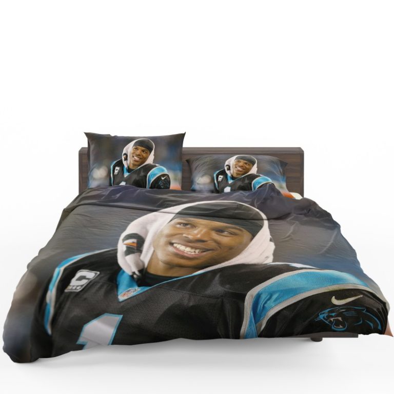 Cam Newton Quarterback Carolina Panthers Nfl Bedding Set
