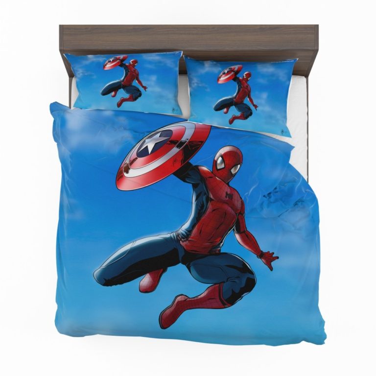Captain America Civil War Movie Spider-Man Duvet cover and Pillow Case