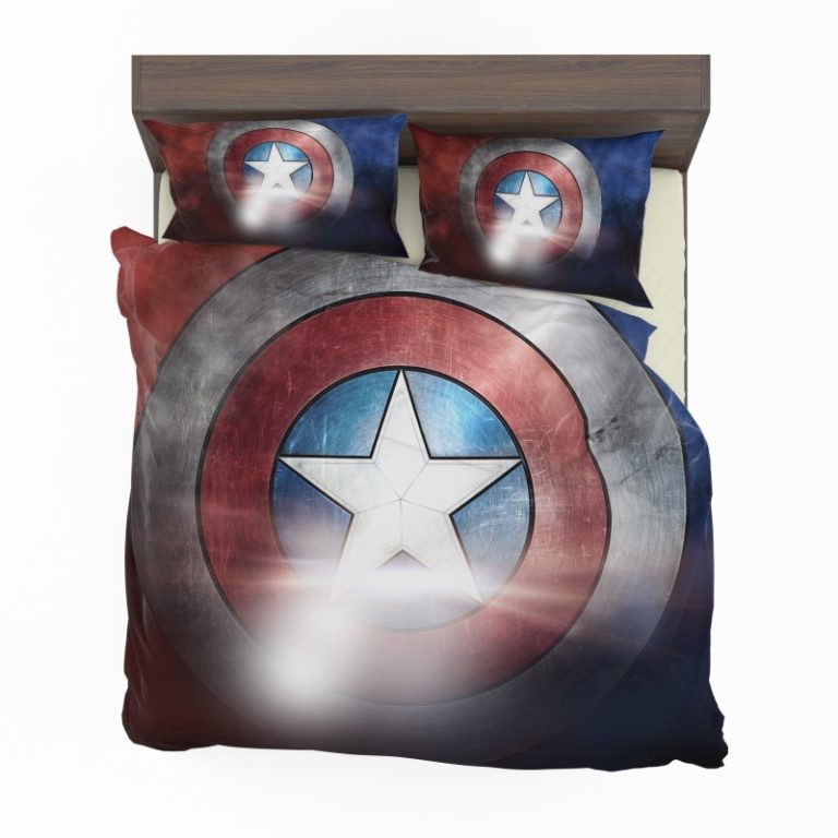 Captain America Shield American Marvel Bedding Set (Duvet cover and Pillow Case)
