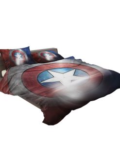 Captain America Shield American Marvel Bedding Set (Duvet cover and Pillow Case)