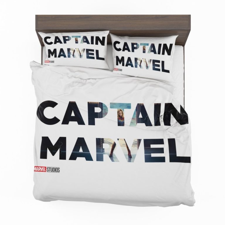 Captain Marvel Movie Duvet cover and Pillow Case