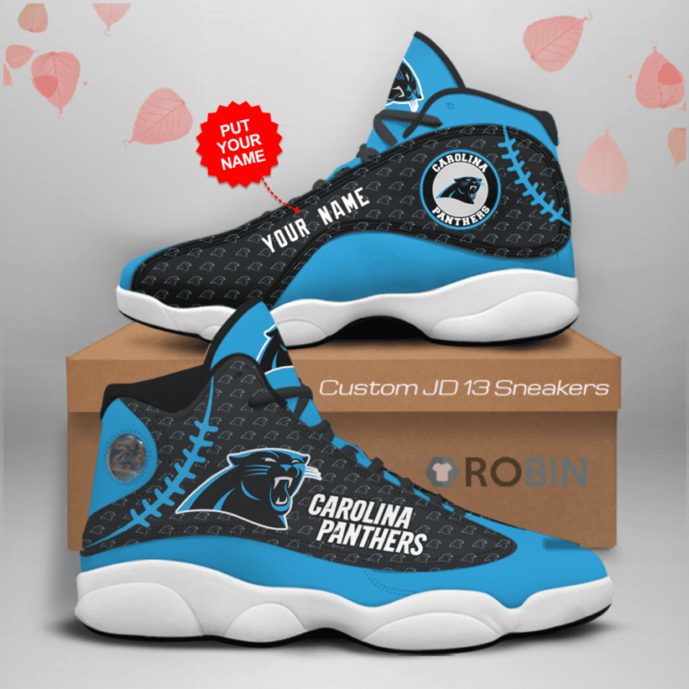 Carolina Panthers Air Jordan 13 Shoes – Custom Sneakers – RBJD1314