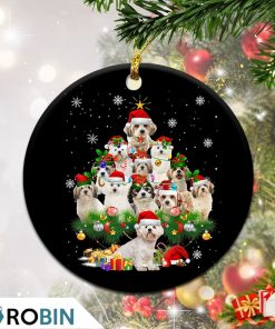 Cavachon Christmas Tree Lights Christmas Ornament