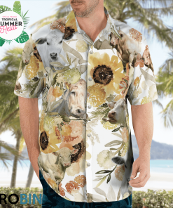 Charolais Cattle Loves Hawaiian Shirts, Aloha Shirt