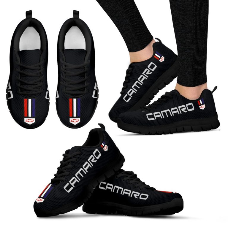 Chevrolet Camaro Breathable Sport Shoes Mosaic Black Metallic