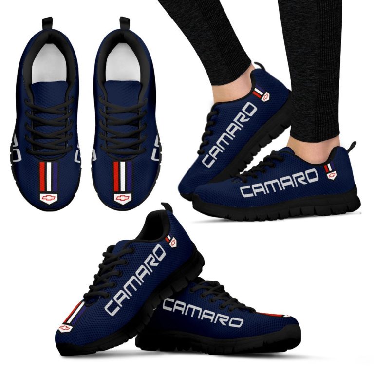 Chevrolet Camaro Breathable Running Shoes Riverside Blue Metallic