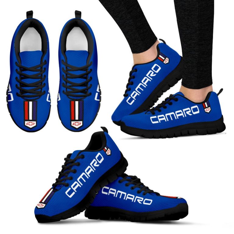 Chevrolet Camaro Breathable Sport Shoes – Sneakers Hyper Metallic Blue