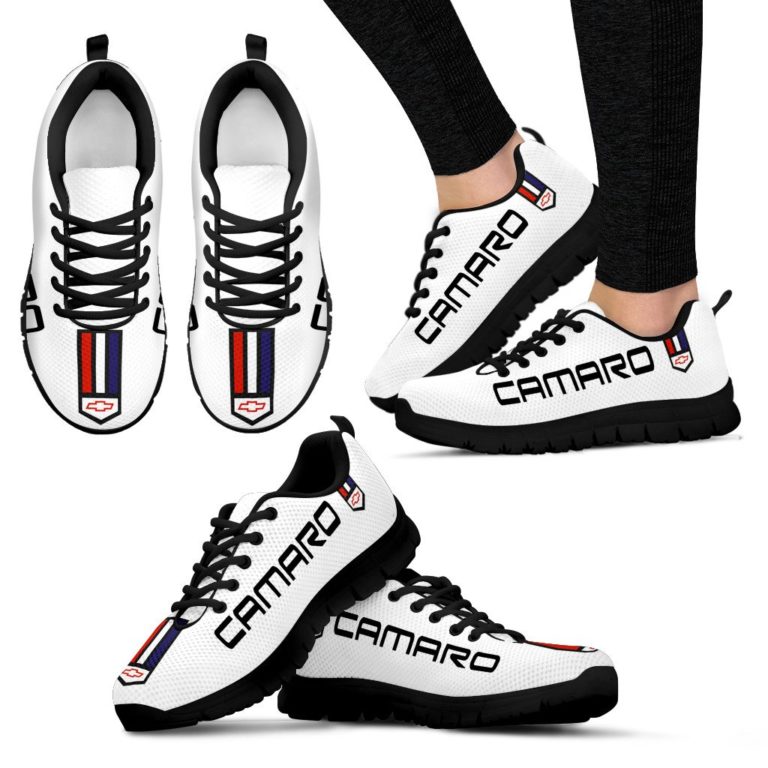 Chevrolet Camaro Breathable Running Shoes – Sneakers Summit White