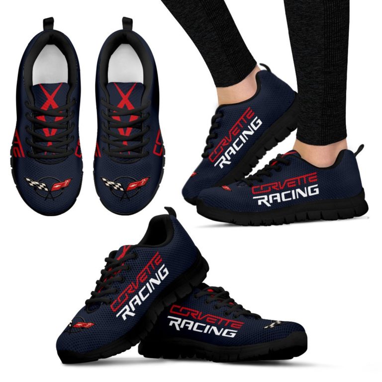 Chevrolet Corvette Breathable Running Shoes Shadow Gray Metallic