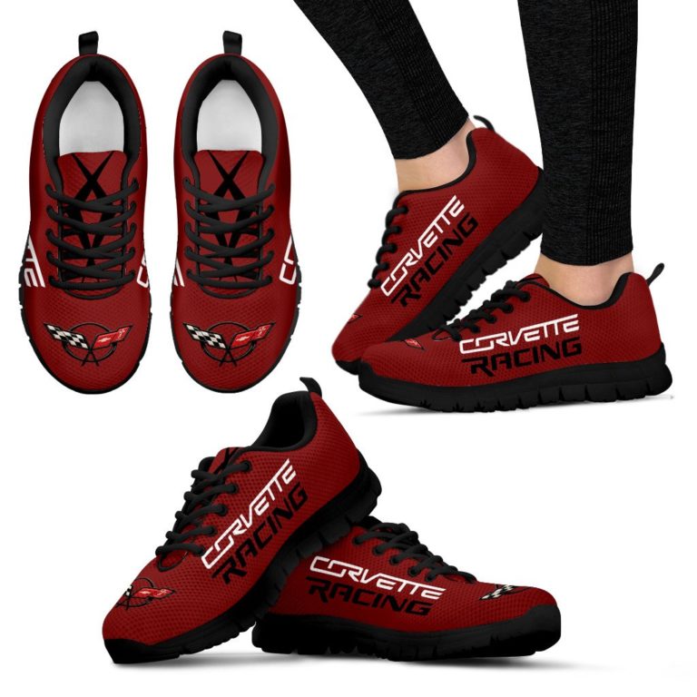 Chevrolet Corvette Breathable Sport Shoes – Sneakers Long Beach Red Metallic Tintcoat
