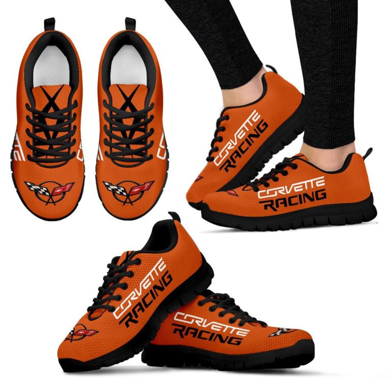 Chevrolet Corvette Breathable Running Shoes – Sneakers Sebring Orange Tintcoat
