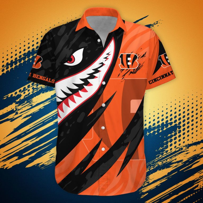 Cincinnati Bengals NFL Hawaii Shirt Shark Summer Hawaii Style