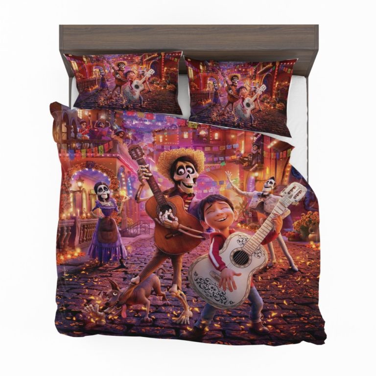 Coco Movie Coco Dante Ernesto de la Cruz Hector Imelda Rivera Bedding Set
