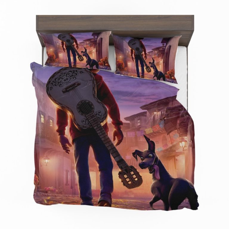 Coco Movie Dante Guitar Miguel Rivera Duvet cover and Pillow Case