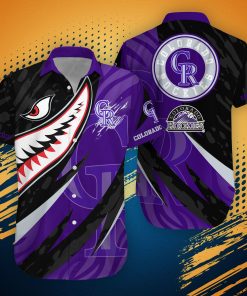 Colorado Rockies MLB Hawaiian Shirt Shark Summer